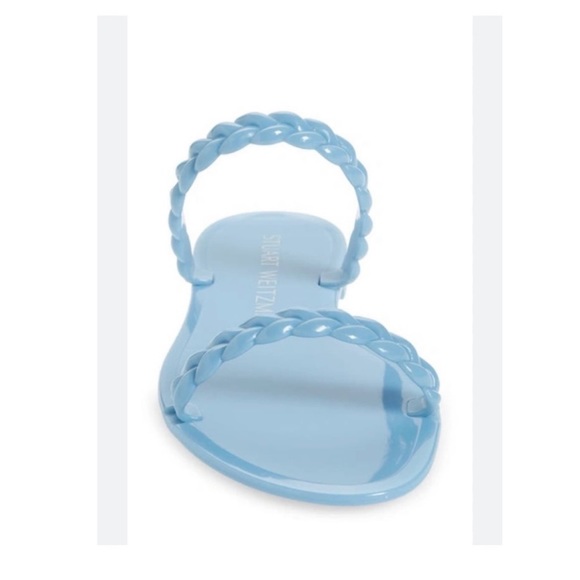 Stuart Weitzman Braida Sawyer Jelly Sandals Sz 8 TURQUESA - Picture 3 of 6